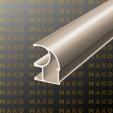 Профиль вертикальный асимметричный MS125 Шампань глянец (A05)